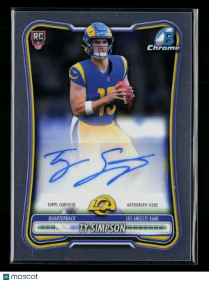 2026 Bowman Chrome Football Ty Simpson #BCRA-TS RC Auto