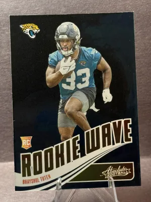 BHAYSHUL TUTEN 2025 PANINI ABSOLUTE ROOKIE WAVE ROOKIE RC #RW-BTN JAGUARS