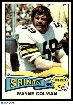 1975 Football Wayne Colman #494