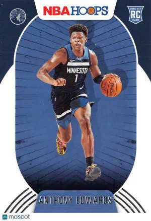 2020 Panini Hoops Anthony Edwards Rookie RC #216 Minnesota Timberwolves