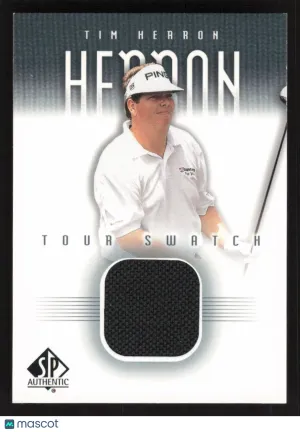 2001 SP Authentic Tim Herron #TH-TS Tour Swatch MEM