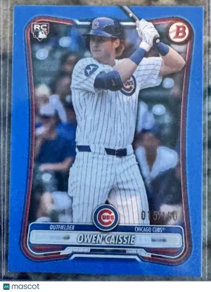2026 Bowman Owen Caissie #62 Blue /150 RC