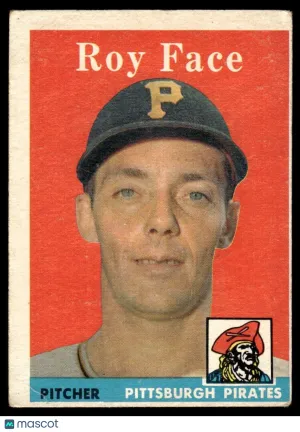 1958 Baseball Card Roy Face #74