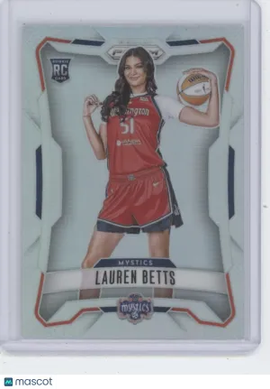 2026 Panini Prizm Lauren Betts #147 Silver Variation RC