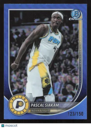2025-26 Bowman Pascal Siakam #BCV-79 Chrome Blue Refractors SN