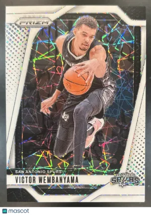 Prizm Victor Wembanyama White Lazer Prizm #172 San Antonio Spurs