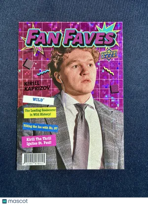 2026-27 Upper Deck Series 1 Kirill Kaprizov #FF-18 Fan Faves Speckle