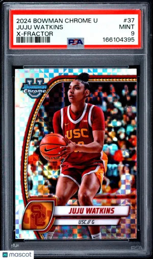 2024 Bowman Chrome University Juju Watkins #37 X Fractor PSA 9