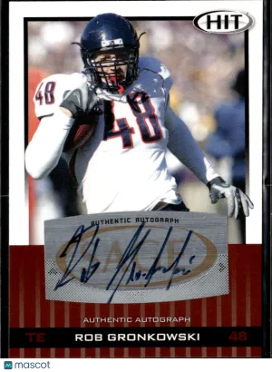 Rob Gronkowski 2010 SA-GE HIT Auto Arizona Wildcats