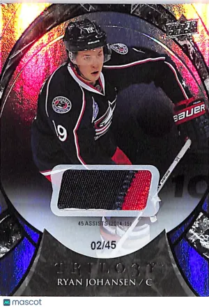 2015-16 Upper Deck Trilogy Ryan Johansen /45 Patch Memorabilia #WH3BH Columbus Blue Jackets