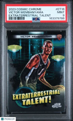 2023 Topps Cosmic Chrome Extraterrestrial Talent Victor Wembanyama #ET16 Rookie PSA 9