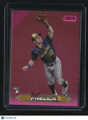 Sal Frelick 2024 Topps Stadium Club #183-Pink Foil Parallel (RC) - Brewers