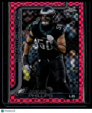 2025 Topps Chrome Jaelan Phillips #192 Pink X-Fractor