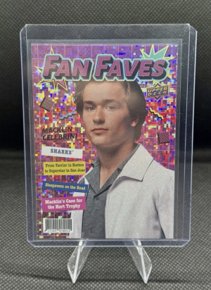Upper Deck 2026-27 Series 1 NHL Fan Faves Speckle Macklin Celebrini #FF-3