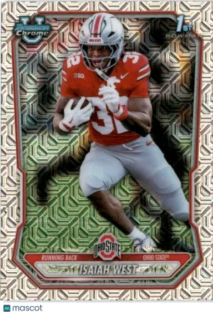 2026 Bowman Chrome University Isaiah West Mojo Refractor #BCP-117