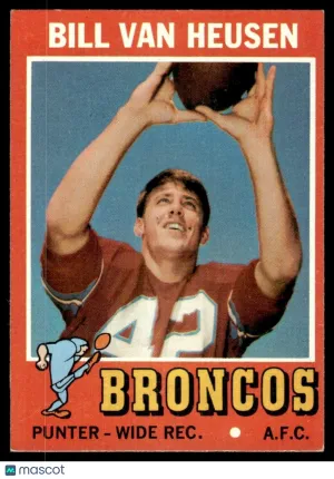 1971 Football Bill Van Heusen #9