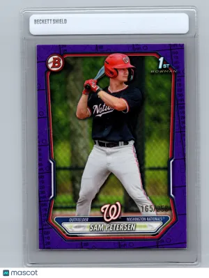 2026 Bowman Sam Petersen #BP-122 Purple /250