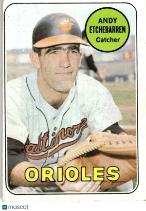 1969 Baseball Card Andy Etchebarren #634
