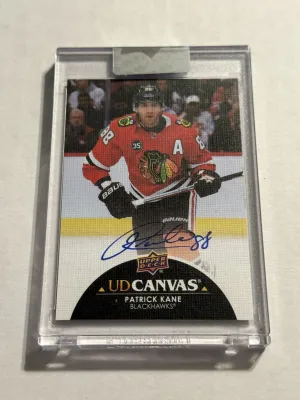 Patrick Kane 2021-22 Clear Cut UD Canvas Auto Autograph Blackhawks CS-PK