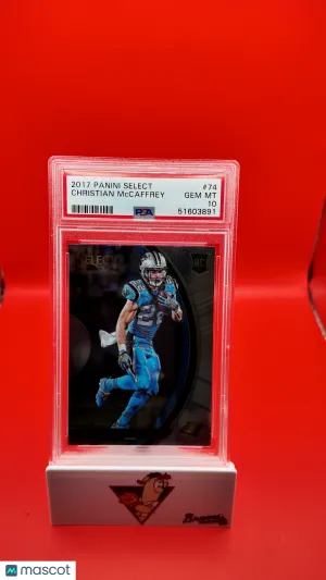 2018 Panini Select Christian McCaffrey #74 RC PSA 10