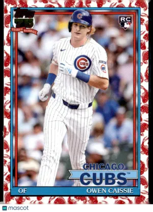 2026 Topps 75 Years of Baseball Owen Caissie #T91-10 Red Koi Fish RC