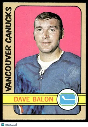 1972 Hockey Card Dave Balon #117