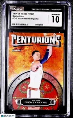 2024-25 Topps Finest Victor Wembanyama Centurions C-5 SSP CGC 10 Spurs