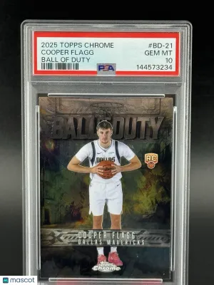 2025-26 Topps Chrome Cooper Flagg #BD-21 [Base] Rookie Insert PSA 10 Topps