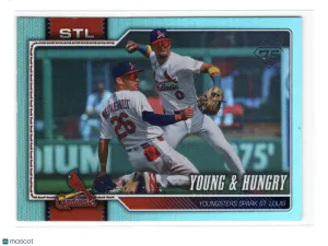 2026 Topps Update Series JJ Wetherholt Masyn Winn #US176 Blue Short Print Parallel/Variety Rookie