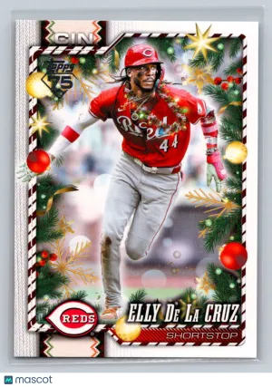 2026 Topps Holiday SP Wreath Elly De La Cruz #H76 Cincinnati Reds