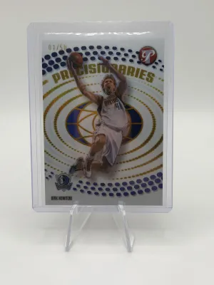 Dirk Nowitzki| 25-26 Topps Pristine| Precisionaries| Gold Refractor| # 01/50| First On Print |