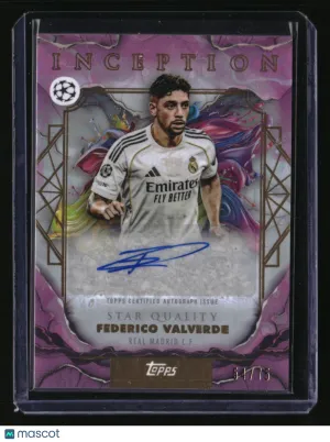 2025-26 Topps Inception UEFA Club Competitions Federico Valverde #84 Pink Foil
