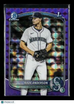 2025 Bowman Chrome Draft Kade Anderson #BDC-3 Purple Geometric Refractor 194/250
