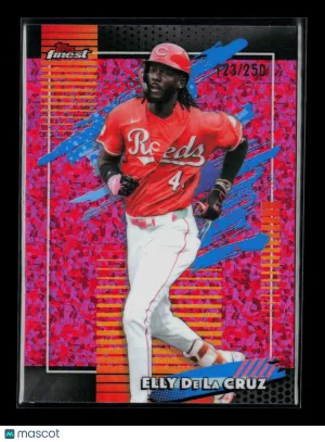 2026 Topps Finest Elly De La Cruz #162 Pink Refractor 123/250