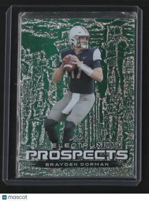 Brayden Dorman 2024 Leaf Electrum Prospects #97-Autograph - Green /5