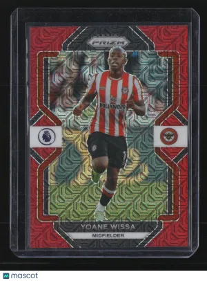 Yoane Wissa 2022 Panini Prizm Premier League Soccer #39-Red Mojo Prizm 58/99