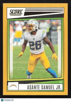 2022 Score Asante Samuel Jr. #140 Gold