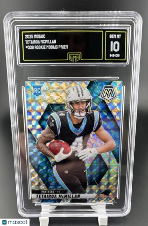 2025 Panini Mosaic Tetairoa Mcmillan #309 Mosaic Prizm Parallel/Variety Rookie Base Set PSA 10
