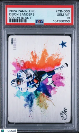 2024 Panini One Color Blast Deion Sanders #CB-DSS PSA 10