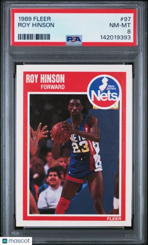 1989 Fleer Roy Hinson #97 PSA 8