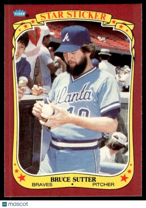 1986 Baseball Bruce Sutter #117