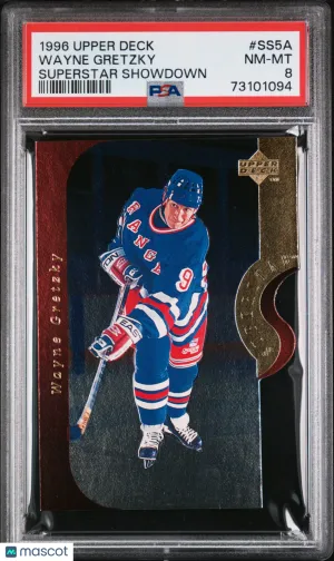 1996 Upper Deck Superstar Showdown Wayne Gretzky #SS5A PSA 8