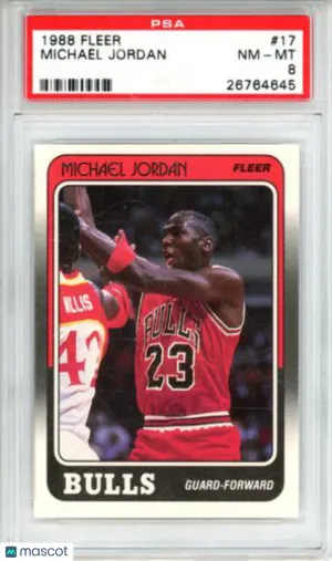 1988 Fleer Michael Jordan #17 PSA 8