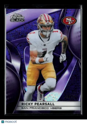 2024 Topps Chrome Black Ricky Pearsall #87 Purple
