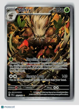 Pokemon 2024 Temporal Forces Shiftry FA #163/162