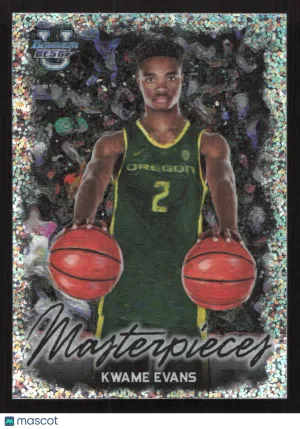 2023-24 Bowman University Best Kwame Evans #BM-17 Bowman Masterpieces Speckle Refractor
