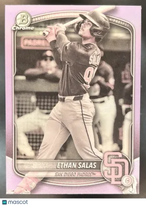Chrome Ethan Salas Chrome Prospects Pearl Refractor #BCP-169 San Diego Padres