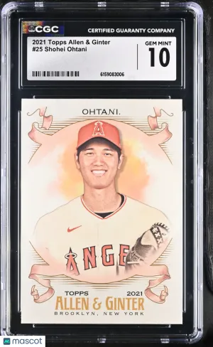2021 Topps Allen & Ginter Shohei Ohtani #25 CGC 10