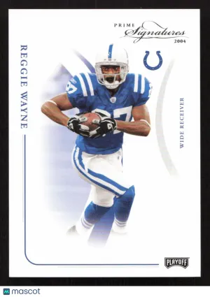 2004 Playoff Prime Signatures Reggie Wayne #47 SN