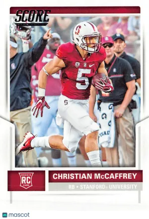 2017 Panini Score Football Christian McCaffrey Rookie RC #373 Stanford Cardinal